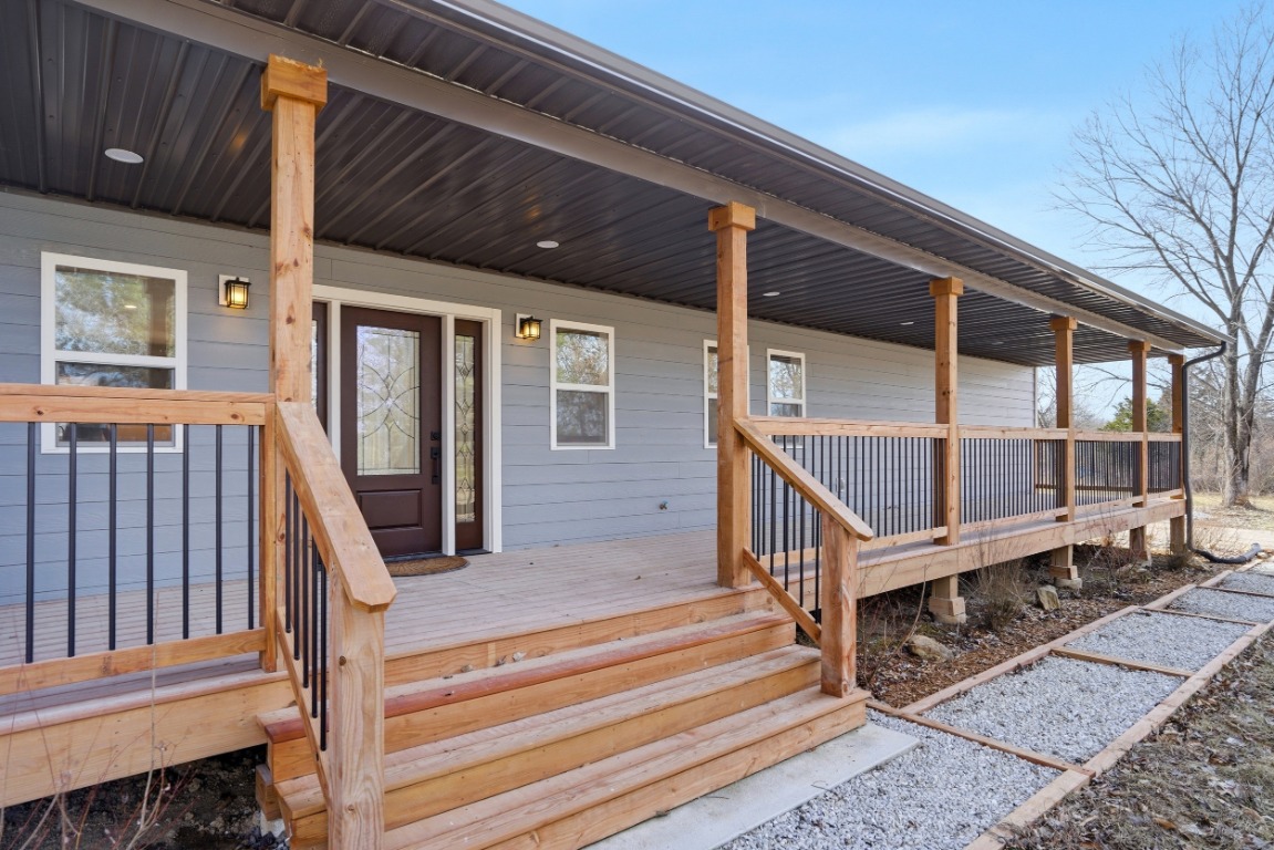 Covered porch and exterior renovation